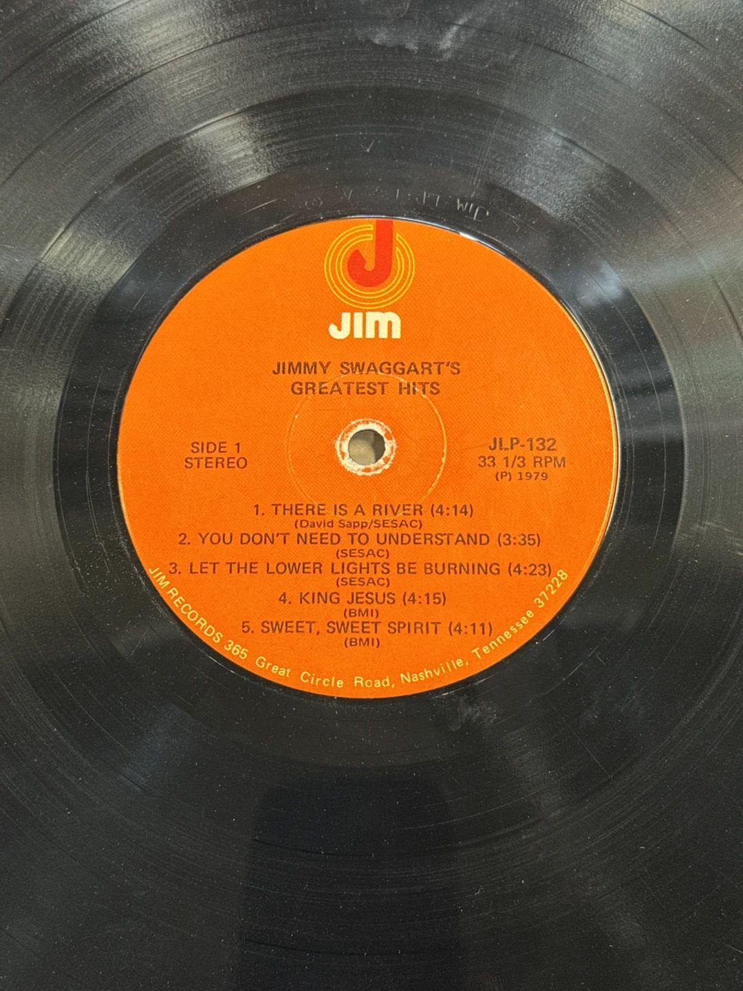 Jimmy Swaggart – Jimmy Swaggart's Greatest Hits Volume 1 (1979, Jim Records)