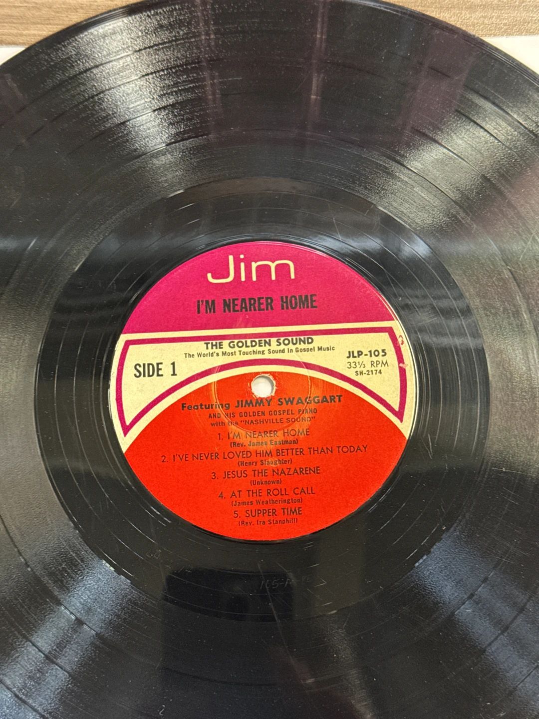 Jimmy Swaggart – I'm Nearer Home (1974, Jim Records)
