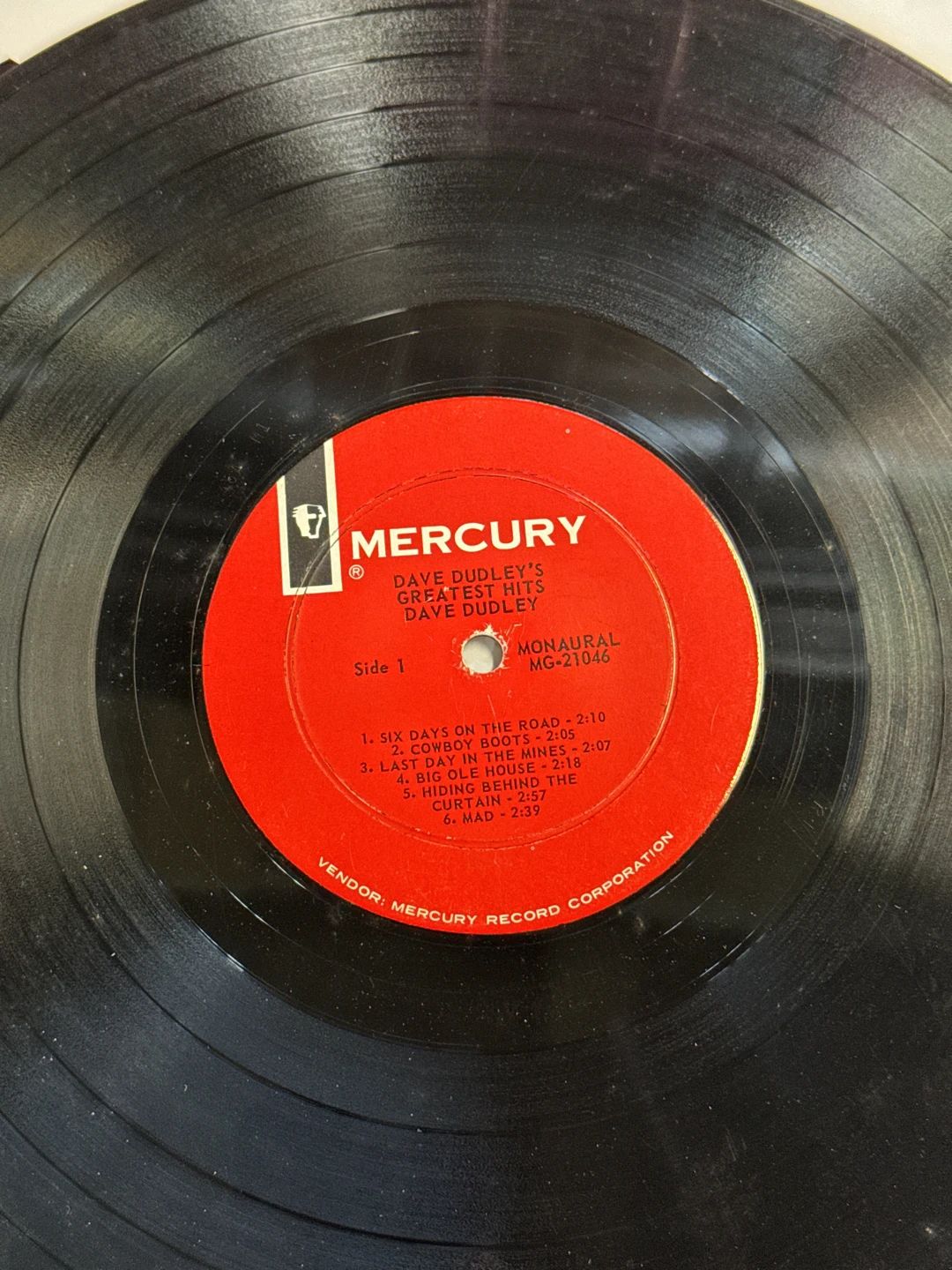 Dave Dudley – Greatest Hits (1965, Mercury)