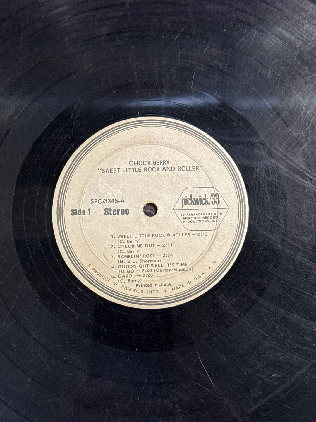 Chuck Berry – Sweet Little Rock And Roller (1973, Pickwick/33 Records)