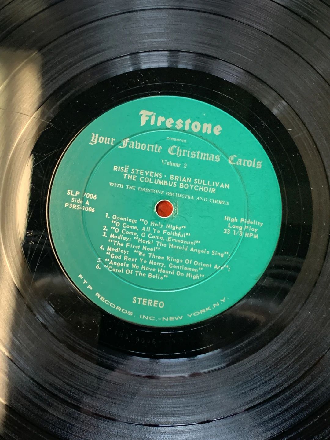 RisÃ« Stevens|Brian Sullivan (4)|The Columbus Boychoir|The Firestone Orchestra And Chorus – Firestone Presents Your Favorite Christmas Carols Volume 2 (1963, FTP (3))