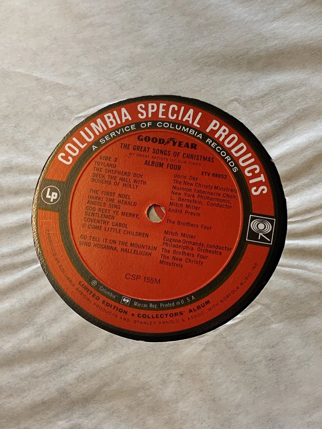 Various – Great Songs Of Christmas (By The Great Artists Of Our Time) Album Four (1964, Columbia Special Products)