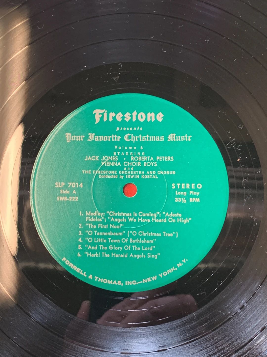 Various – Firestone Presents Your Favorite Christmas Music Volume 6 (1965, Forrell & Thomas, Inc.)