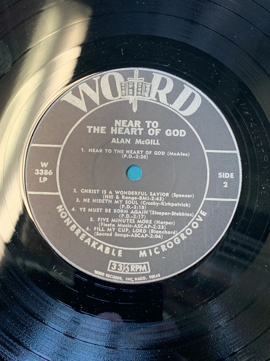Alan McGill – Near To The Heart Of God (1966, Word)