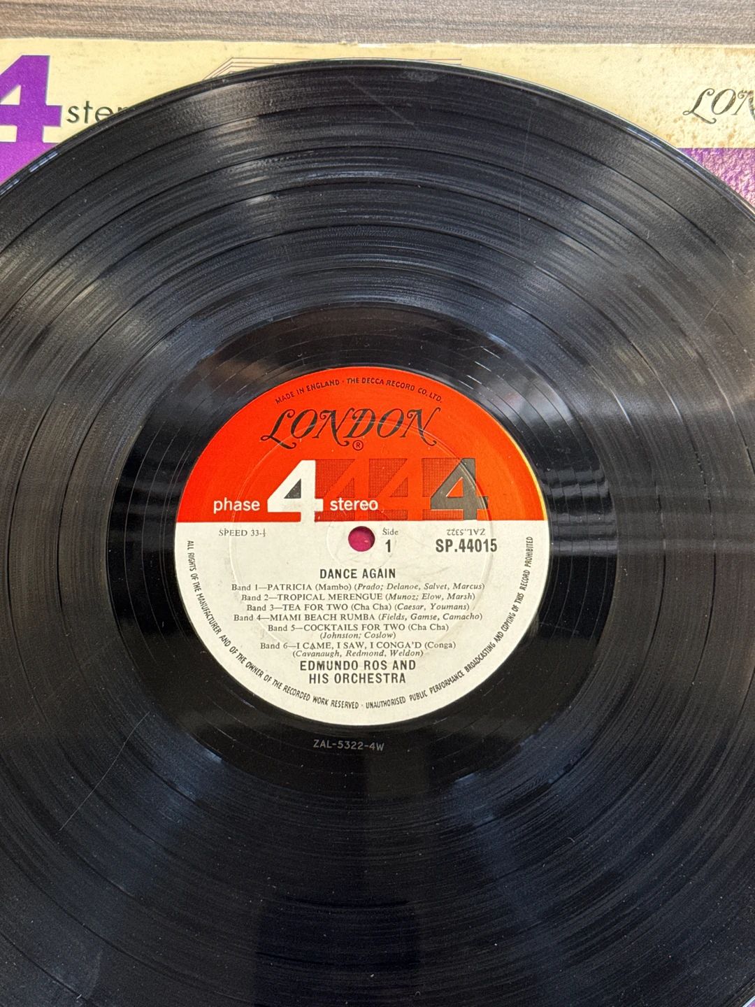 Edmundo Ros & His Orchestra – Dance Again (1962, London Records)