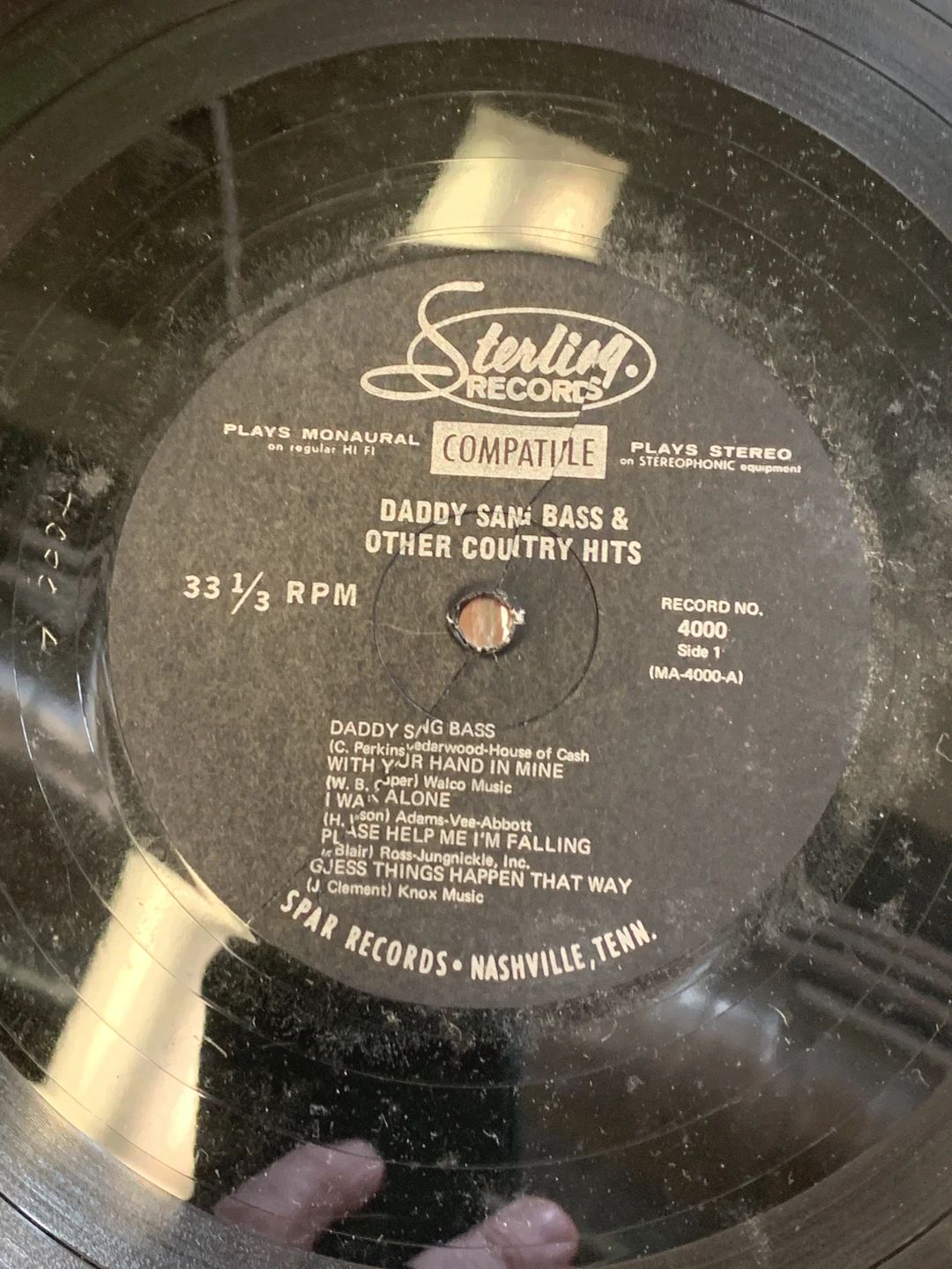 Various – Daddy Sang Bass & Other Country Hits (Sterling Records (10))