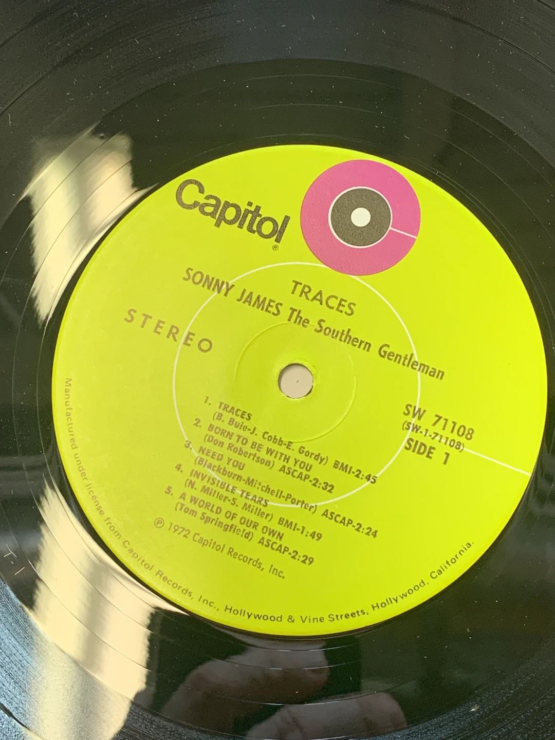 Sonny James – Traces (1972, Capitol Records)