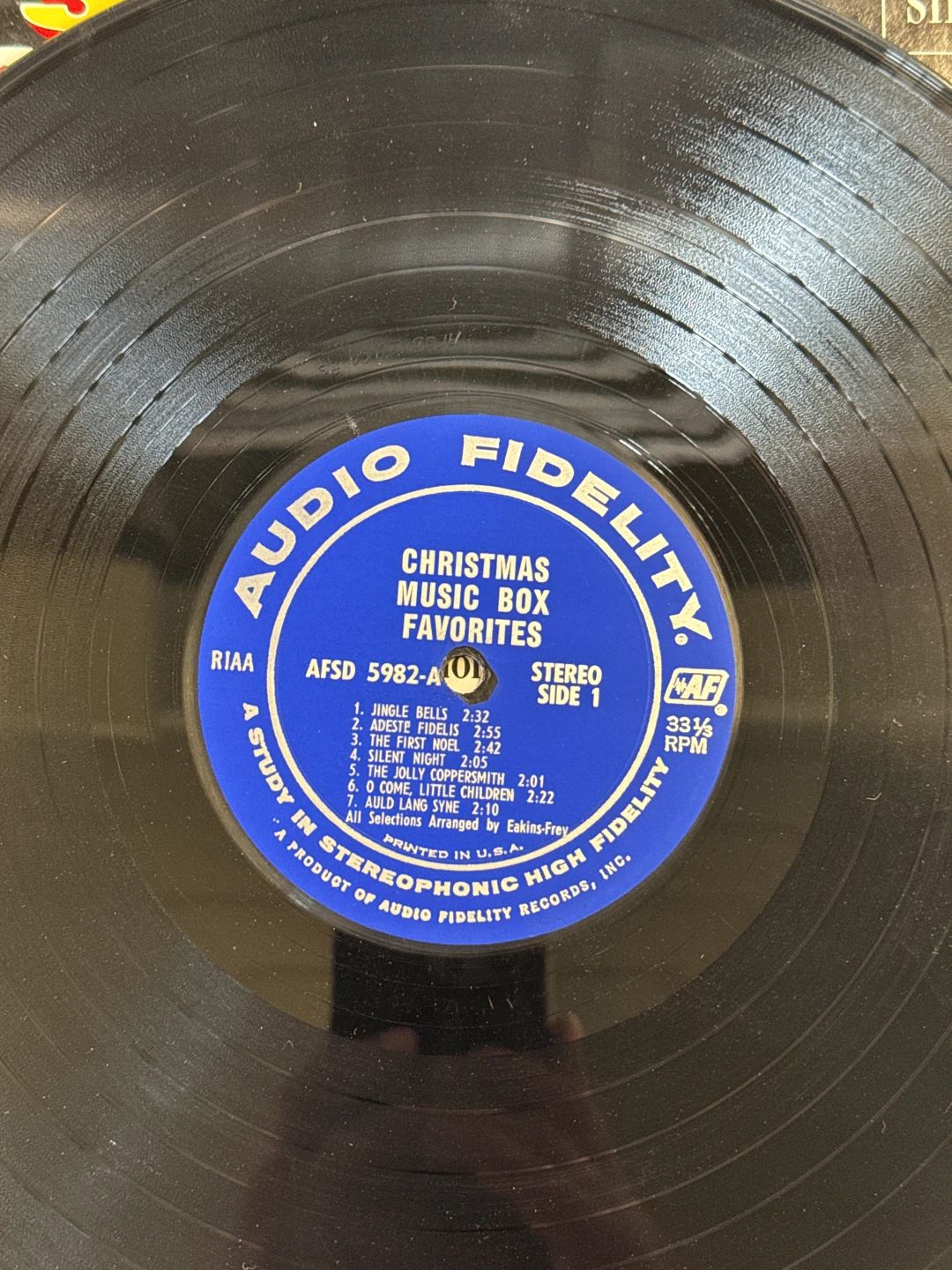 Music Box, The – Christmas Music Box Favorites (1962, Audio Fidelity)