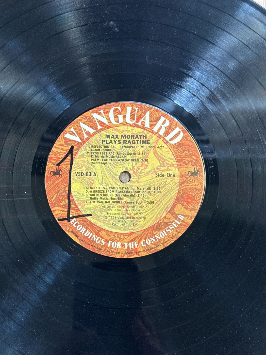 Max Morath – Plays Ragtime (1972, Vanguard)