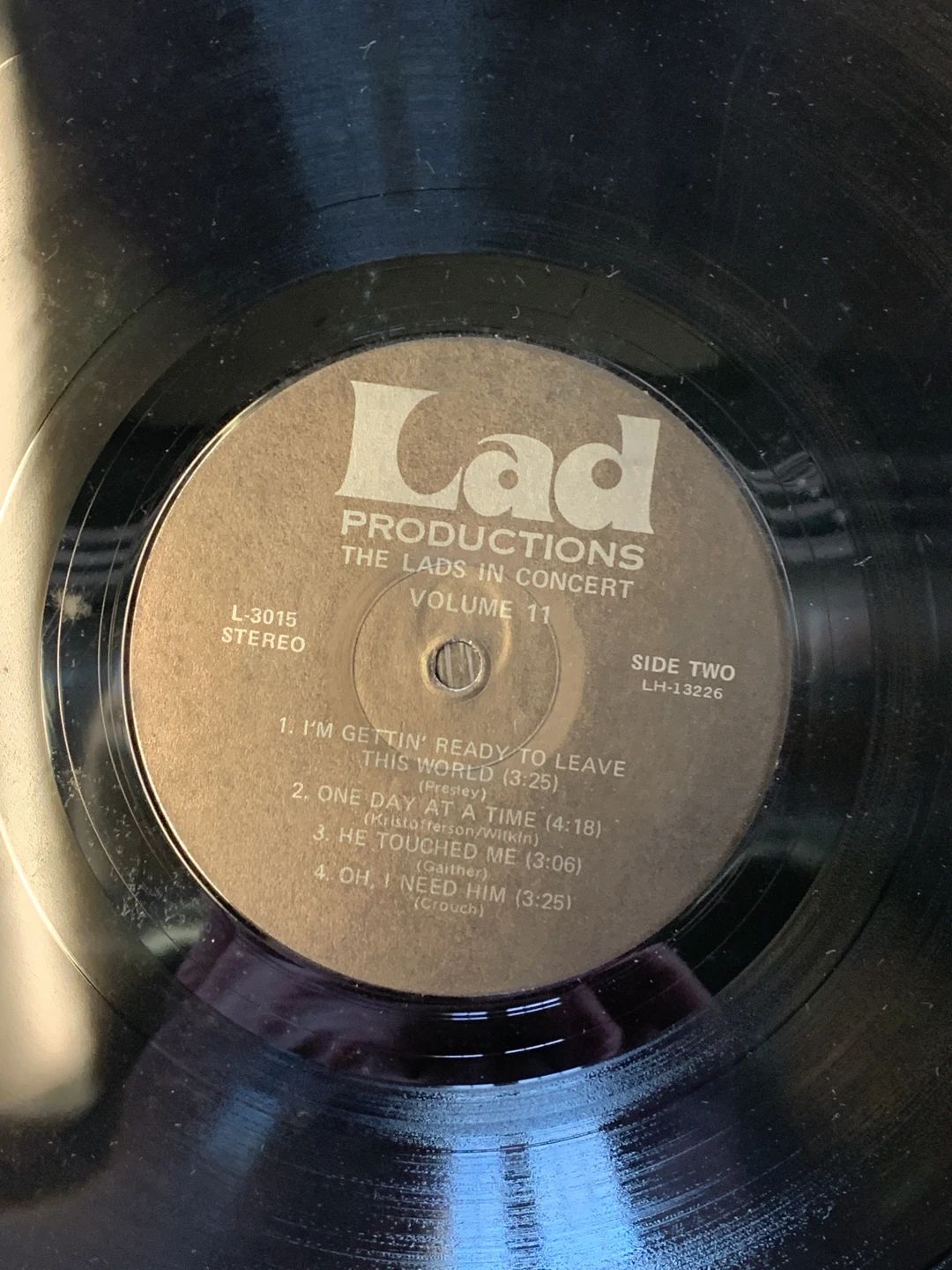 Gospel Lads, The – The Lads In Concert II (1975, Lad Productions)