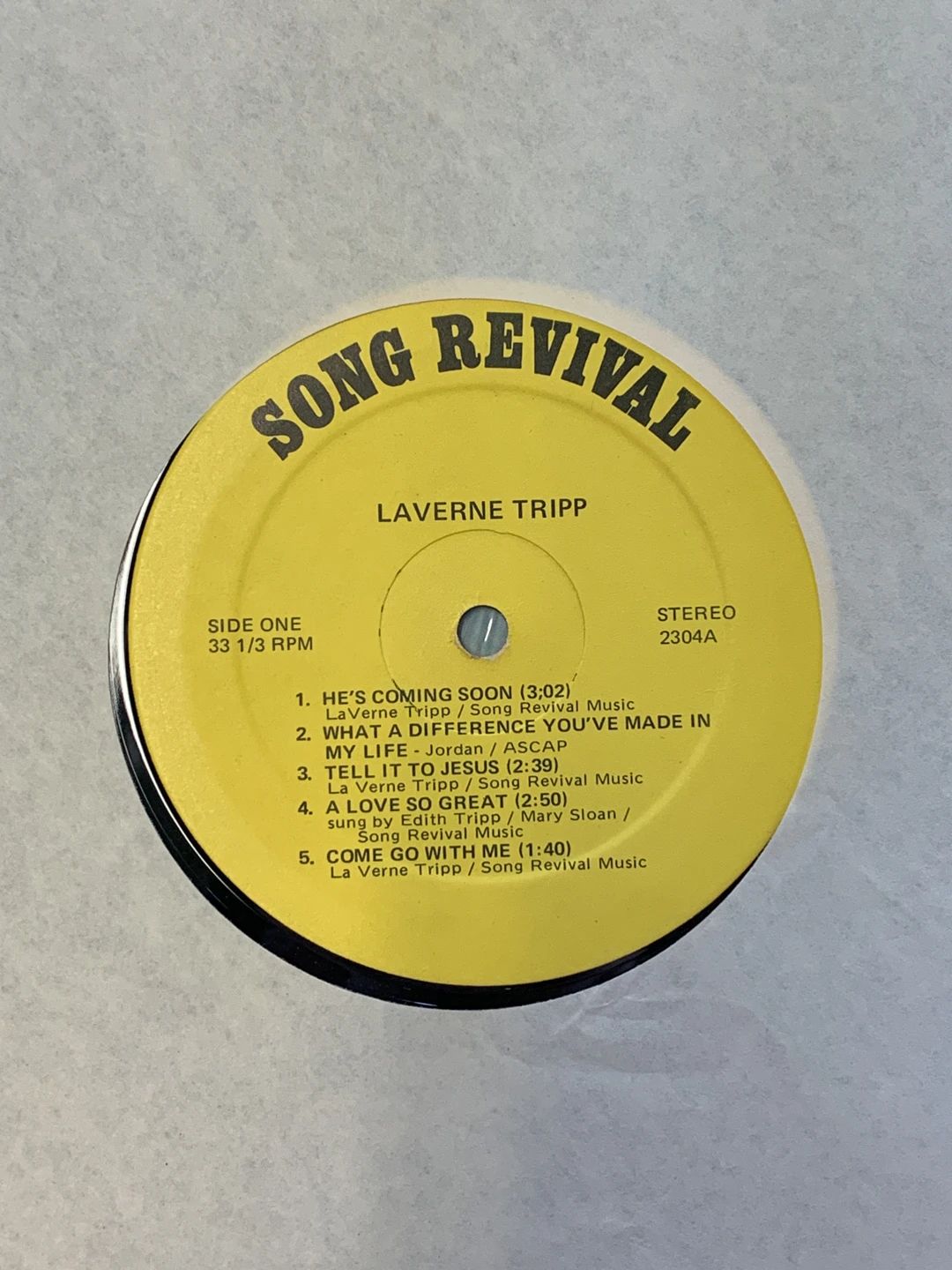 LaVerne Tripp – He's Coming Soon (1979, QCA Records)