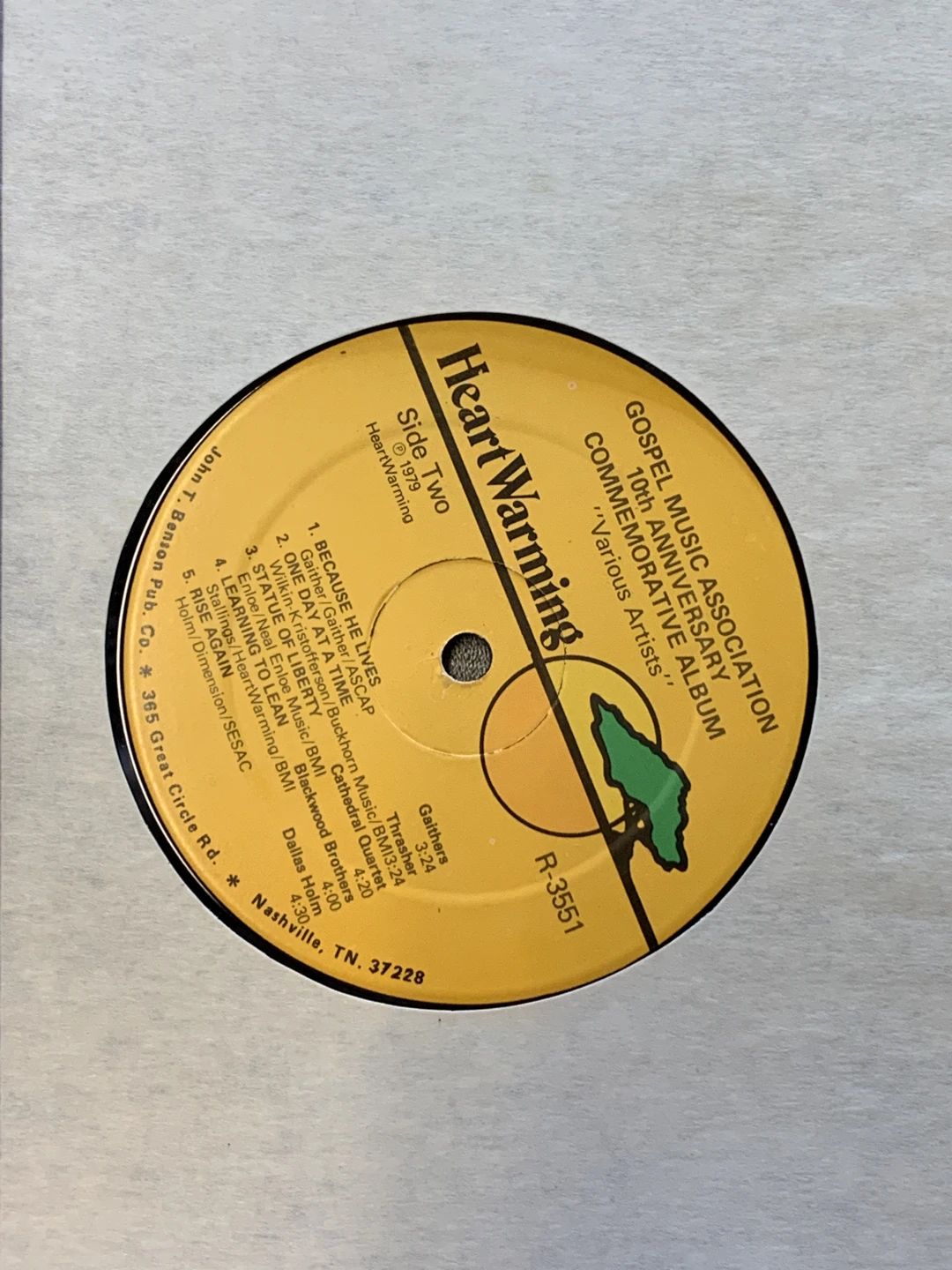 Various – Gospel Music Association 10th Anniversary Album (1978, Canaan Records)