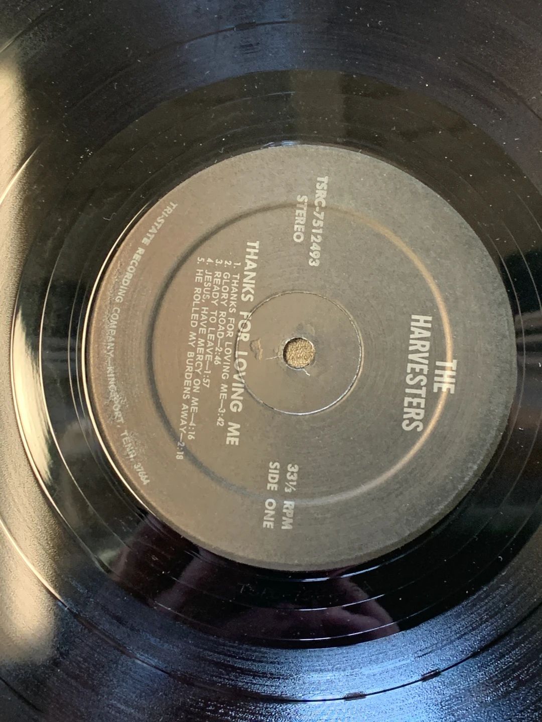 Harvesters (14), The – Thanks For Loving Me (1976, Tri-State Recording Company)