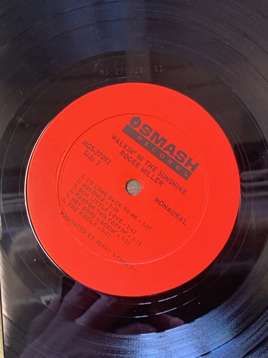 Roger Miller – Walkin' In The Sunshine (1967, Smash Records (4))