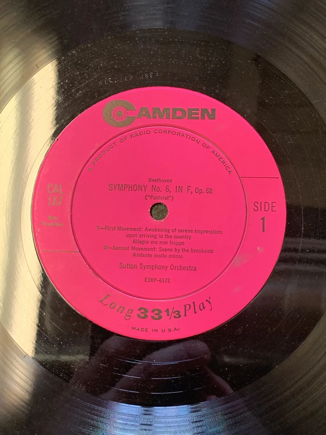 Ludwig van Beethoven|Sutton Symphony Orchestra – Symphony No. 6 In F, Op. 68 ("Pastoral") (1953, Camden)