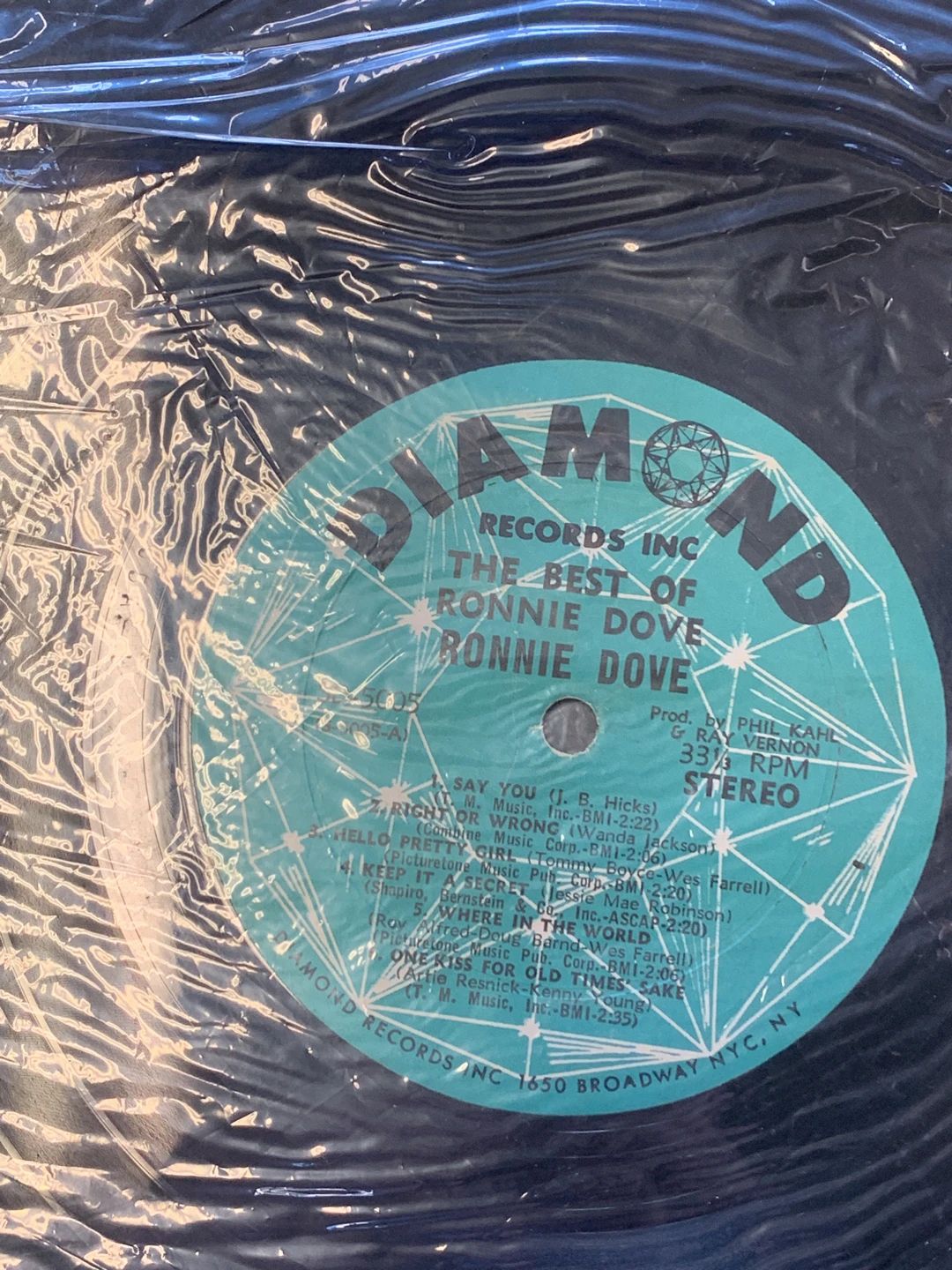 Ronnie Dove – The Best Of Ronnie Dove (1966, Diamond Records Inc)