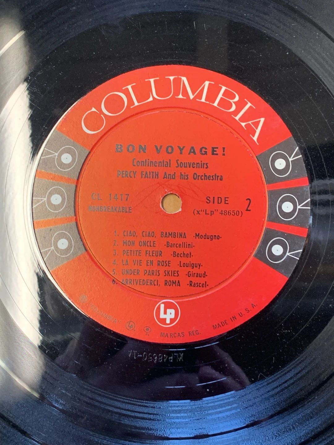 Percy Faith & His Orchestra – Bon Voyage!  Continental Souvenirs (1960, Columbia)