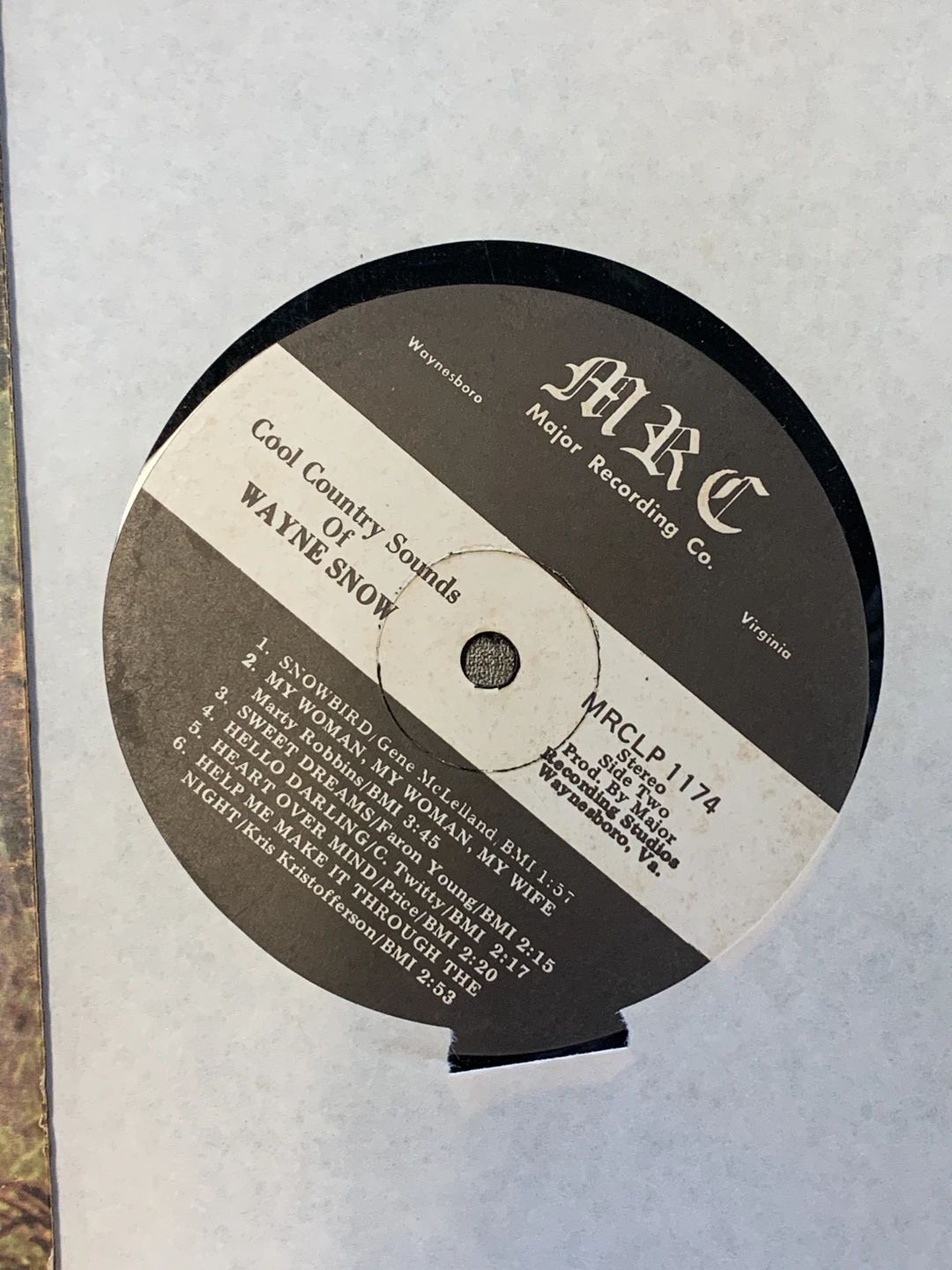 Wayne Snow (2) – Cool Country Sounds Of (MRC (2))
