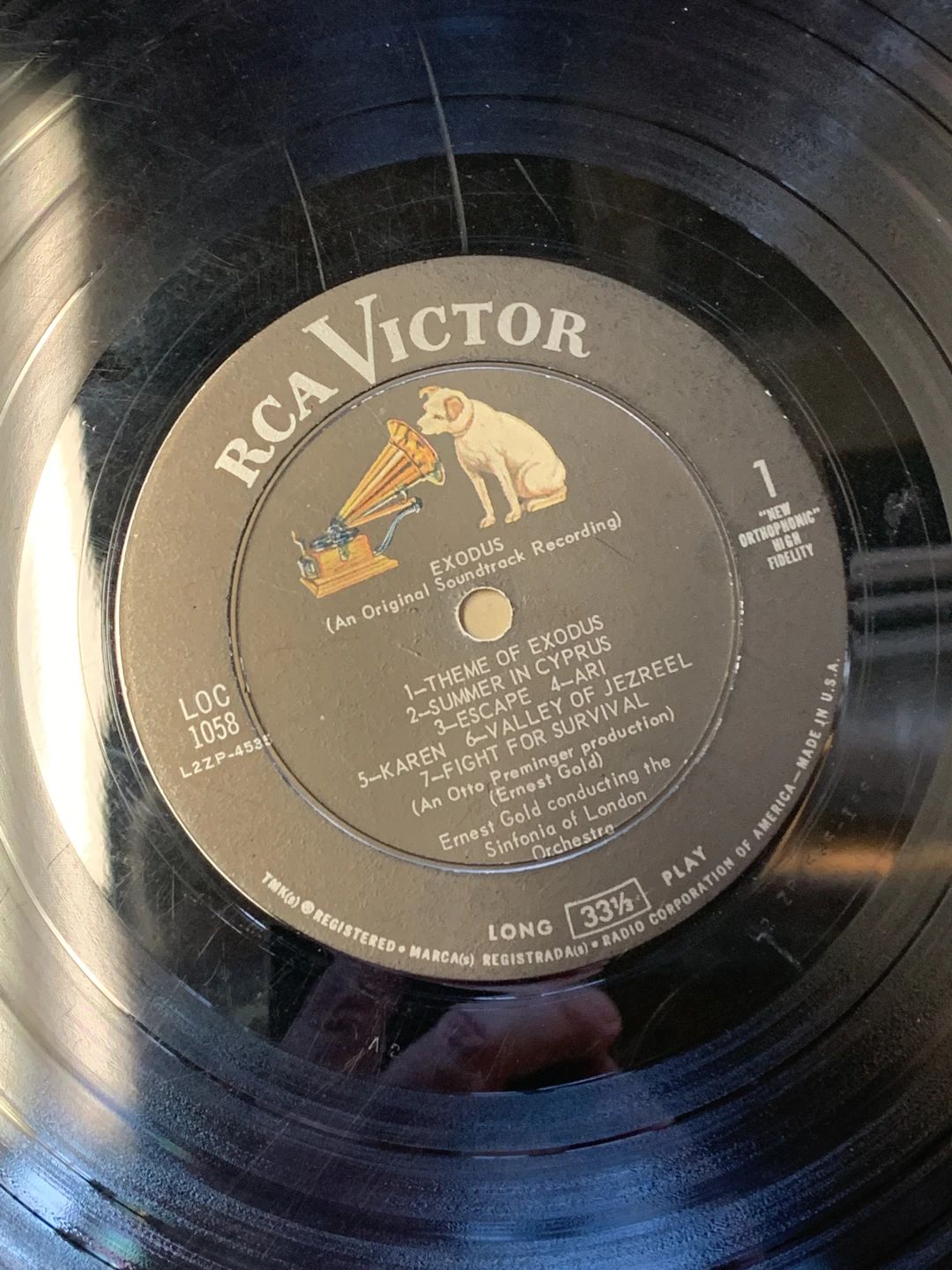 Ernest Gold – Exodus - An Original Soundtrack Recording (1960, RCA Victor)