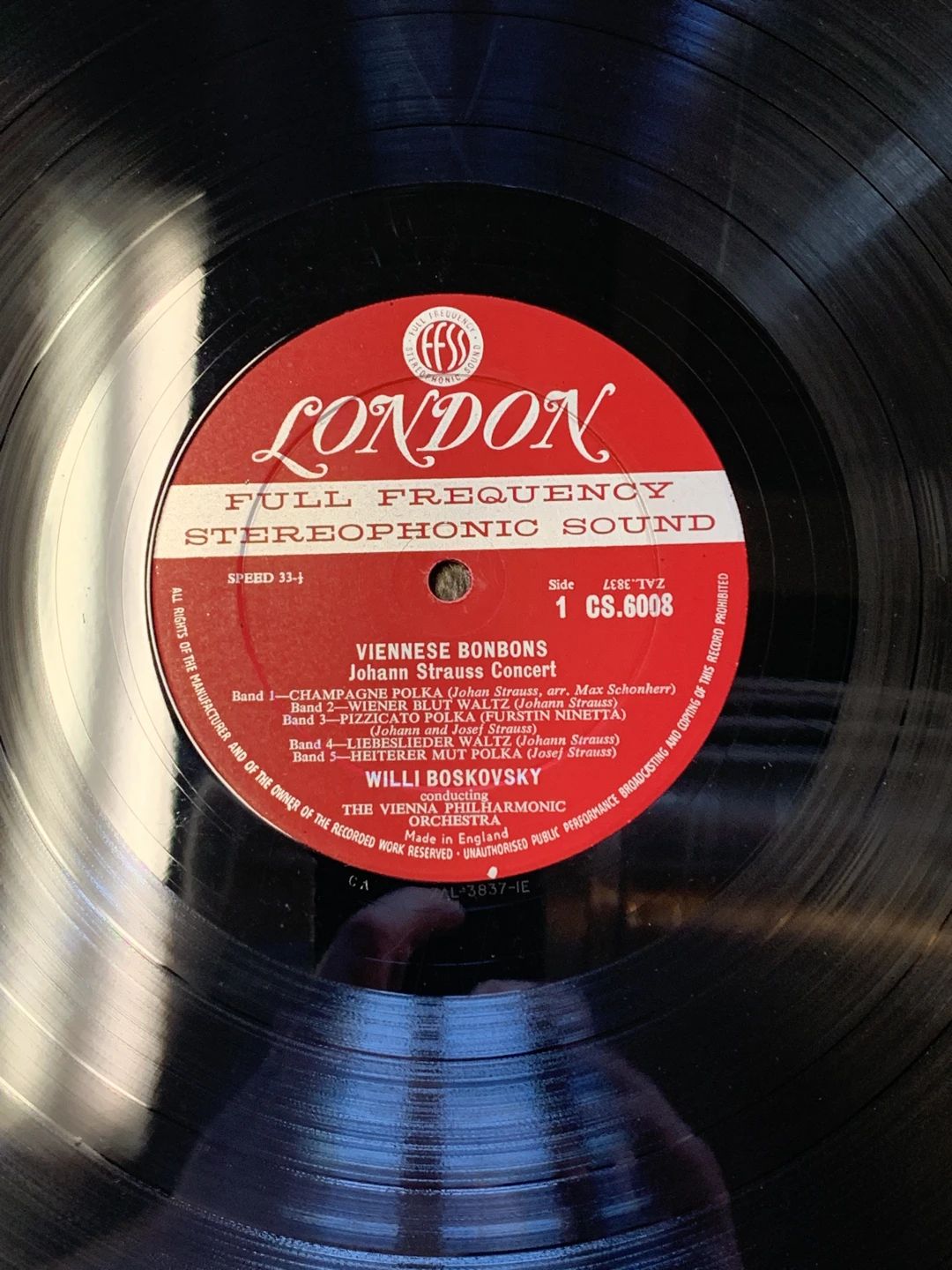 Johann Strauss Jr.|Willi Boskovsky|Wiener Philharmoniker – Viennese Bon Bons (Vienna Philharmonic New Year's Concert - 1958) (1958, London Records)