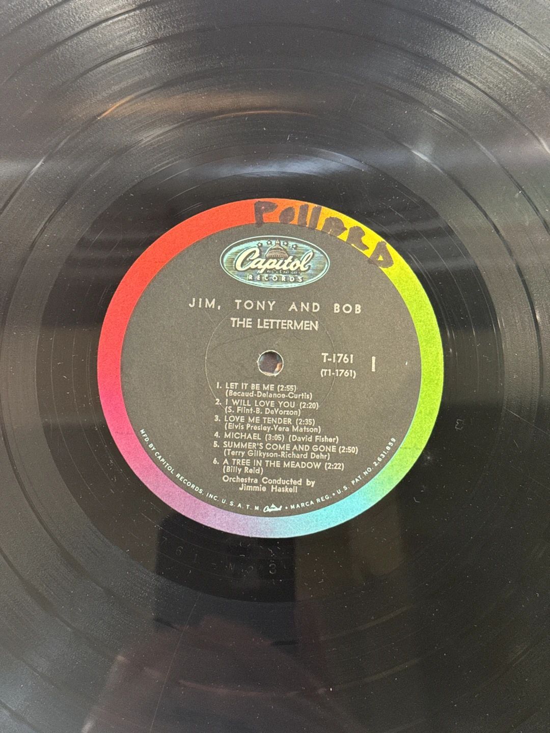 Lettermen, The – Jim, Tony And Bob (1962, Capitol Records)