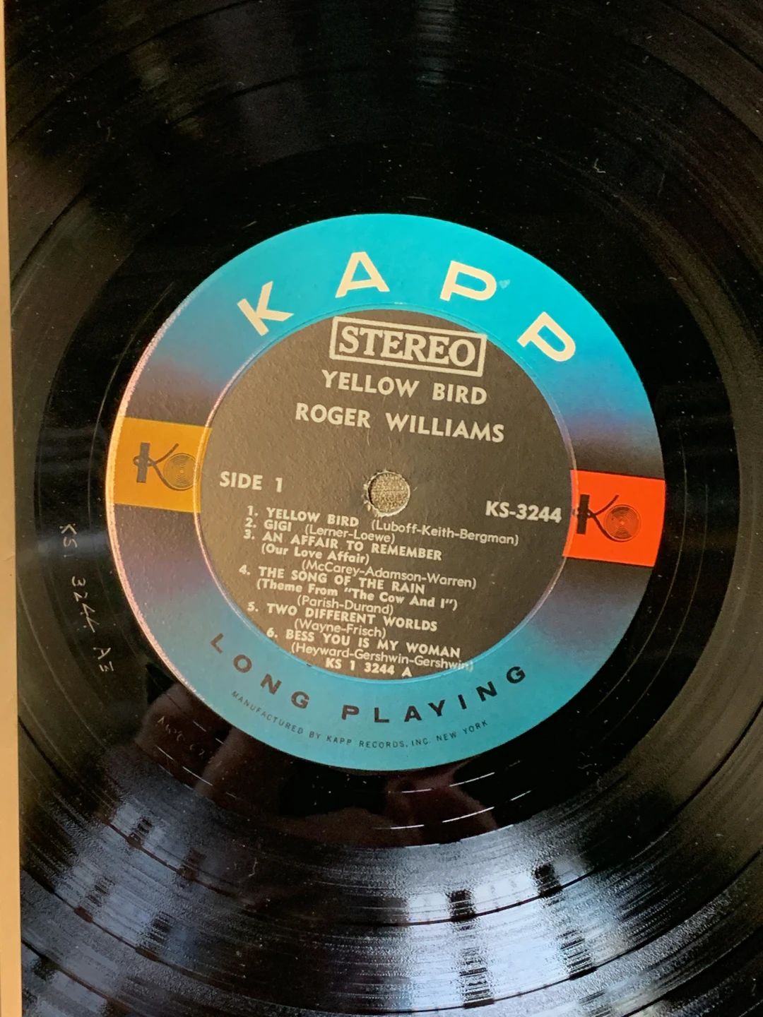 Roger Williams (2) – Yellow Bird (1961, Kapp Records)