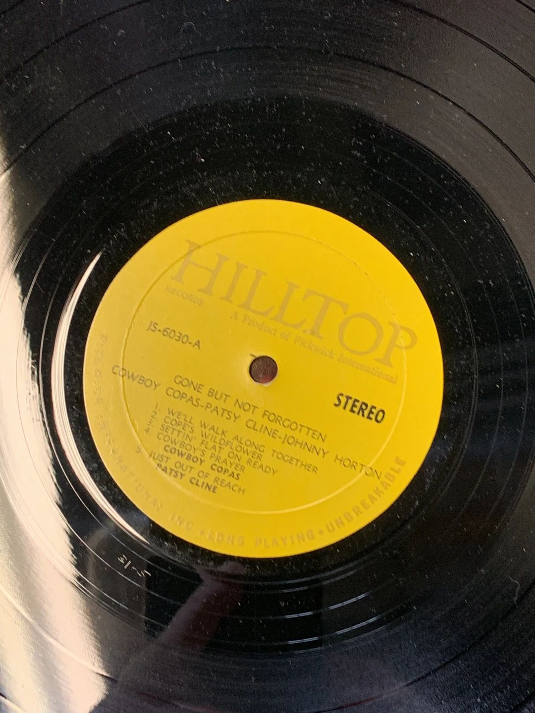 Patsy Cline|Johnny Horton|Cowboy Copas – Gone But Not Forgotten (1965, Hilltop)