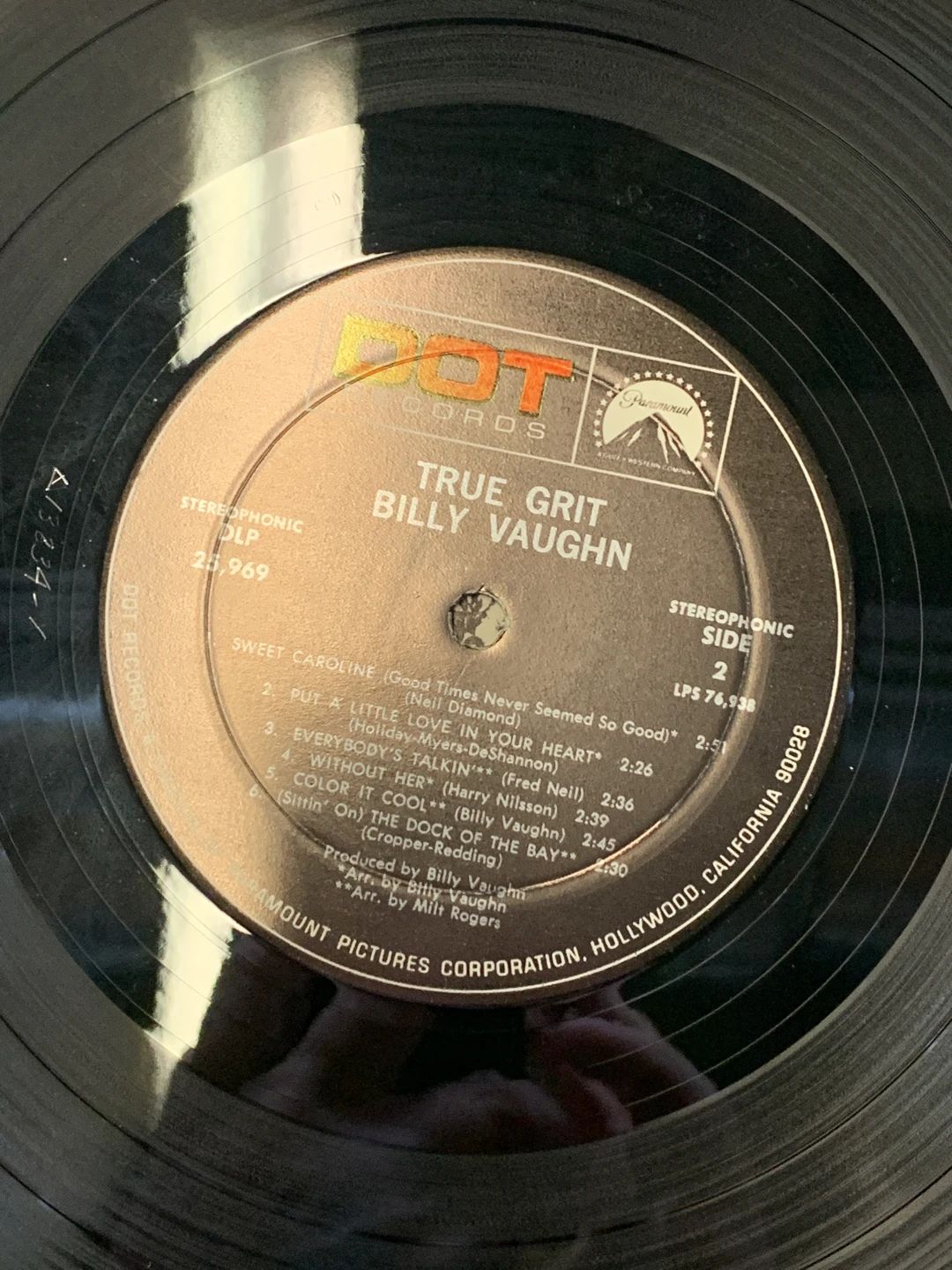 Billy Vaughn – True Grit (1969, Dot Records)