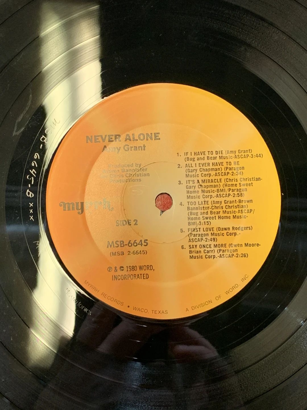 Amy Grant – Never Alone (1980, Myrrh)