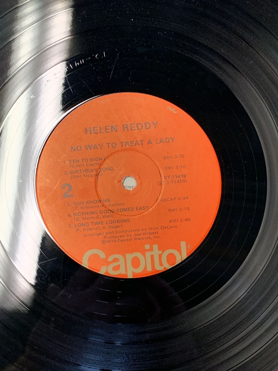 Helen Reddy – No Way To Treat A Lady (1975, Capitol Records)