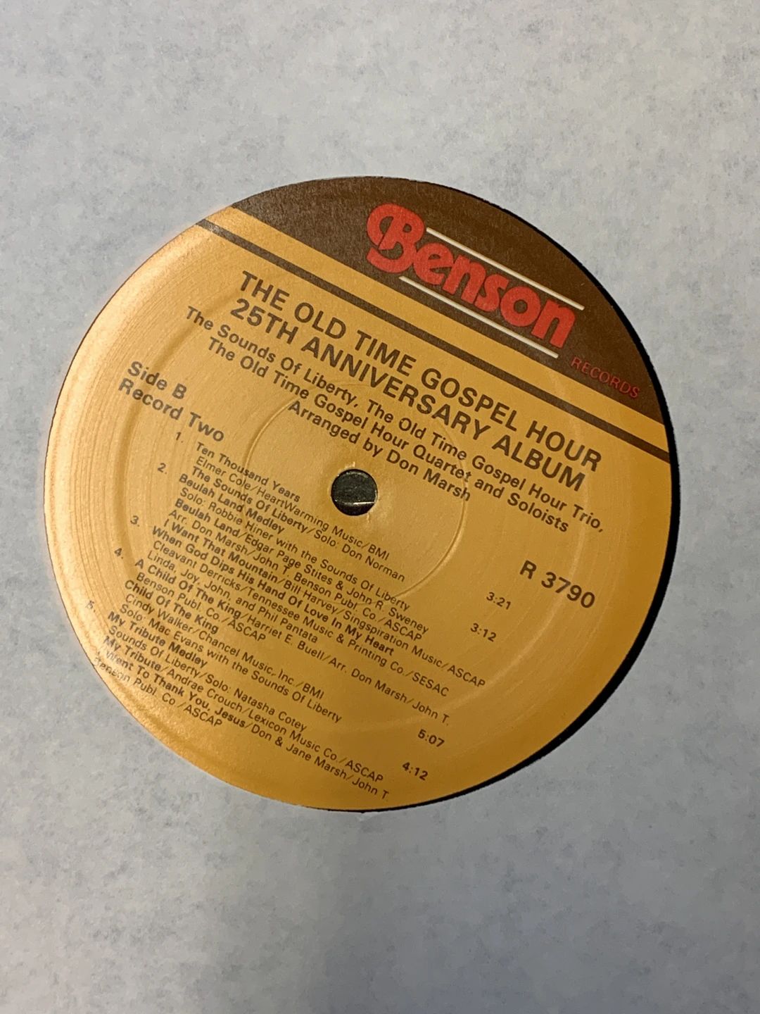 Thomas Road Baptist Church Old Time Gospel Hour Ministry, The – Jesus First (1981, Benson Records)