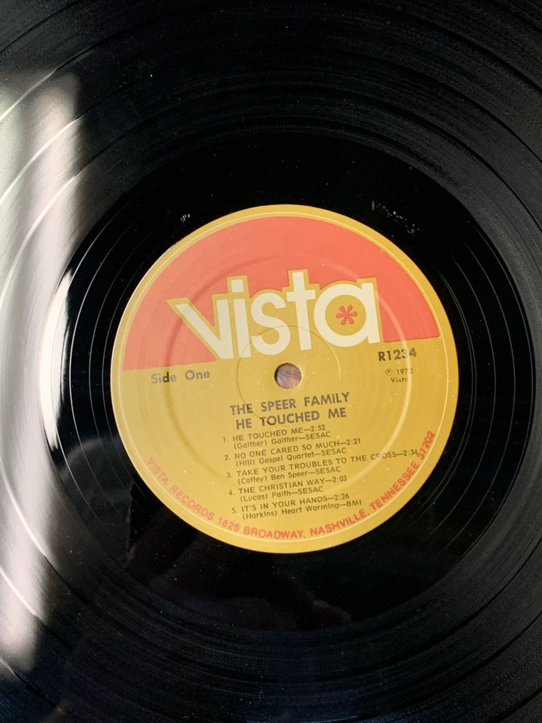 Speer Family, The – He Touched Me (1973, Vista (7))