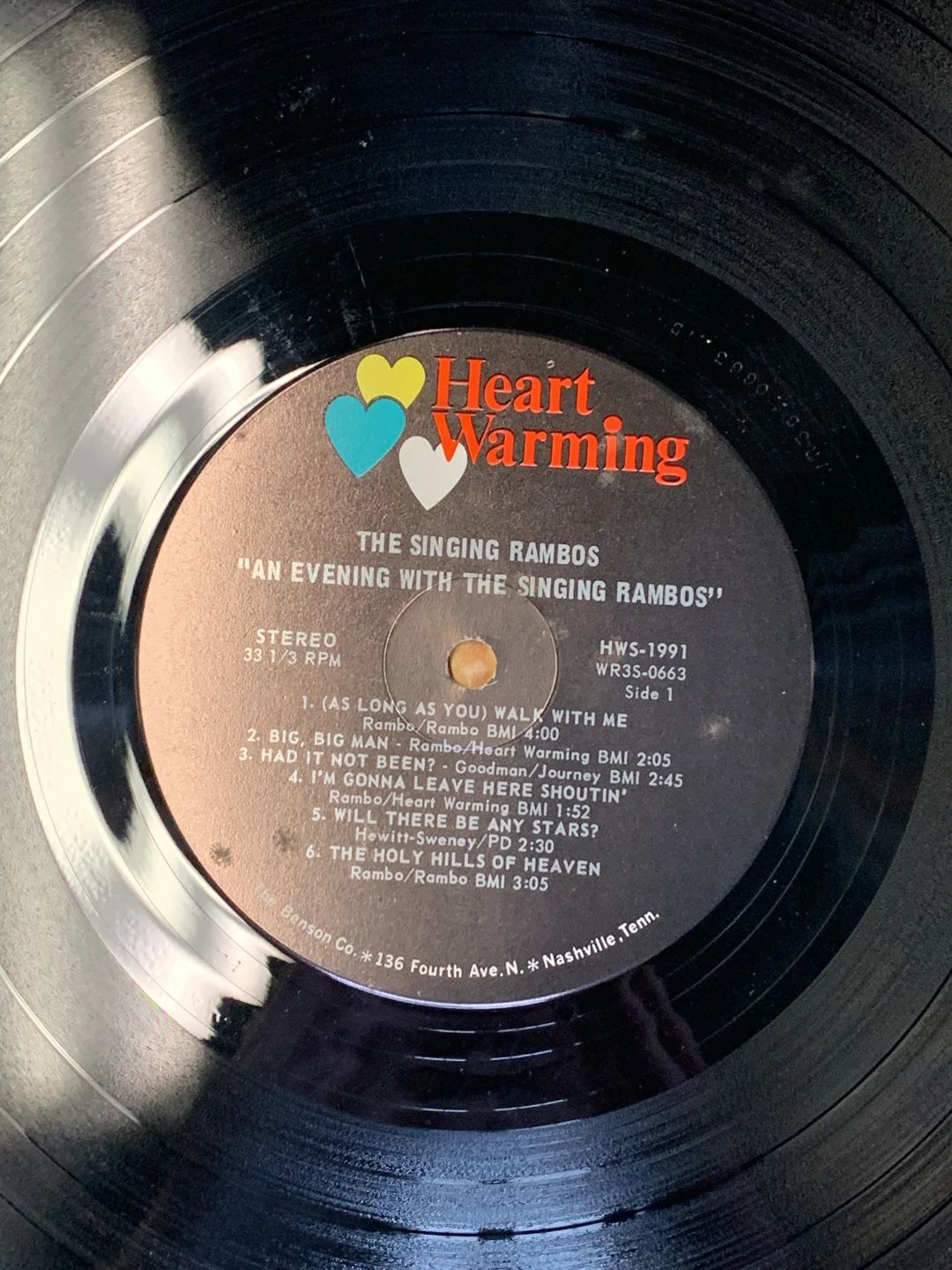 Rambos, The – An Evening With The Singing Rambos (1968, Heart Warming Records)
