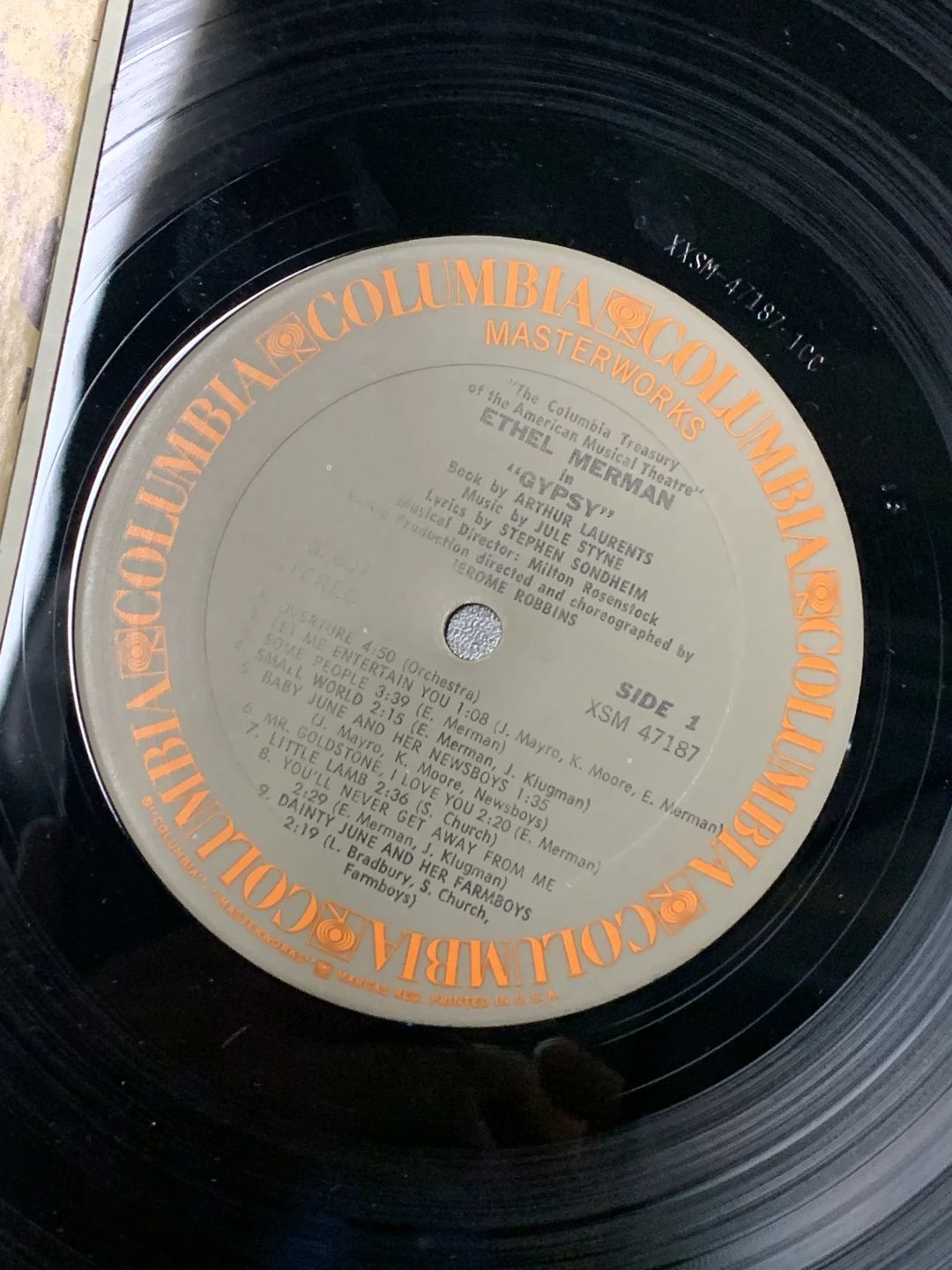 Ethel Merman – Gypsy - A Musical Fable (1959, Columbia Masterworks)
