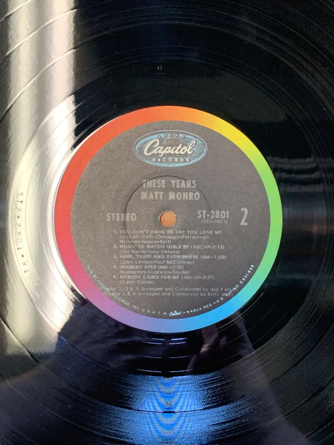 Matt Monro – These Years (1967, Capitol Records)