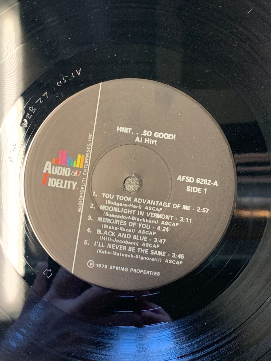 Al Hirt And His Orchestra – Hirt...So Good! (1976, Audio Fidelity)