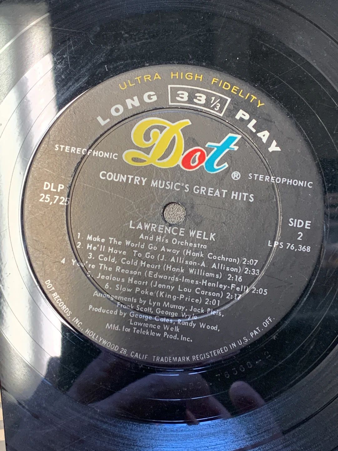 Lawrence Welk – Country Music's Great Hits (1966, Dot Records)