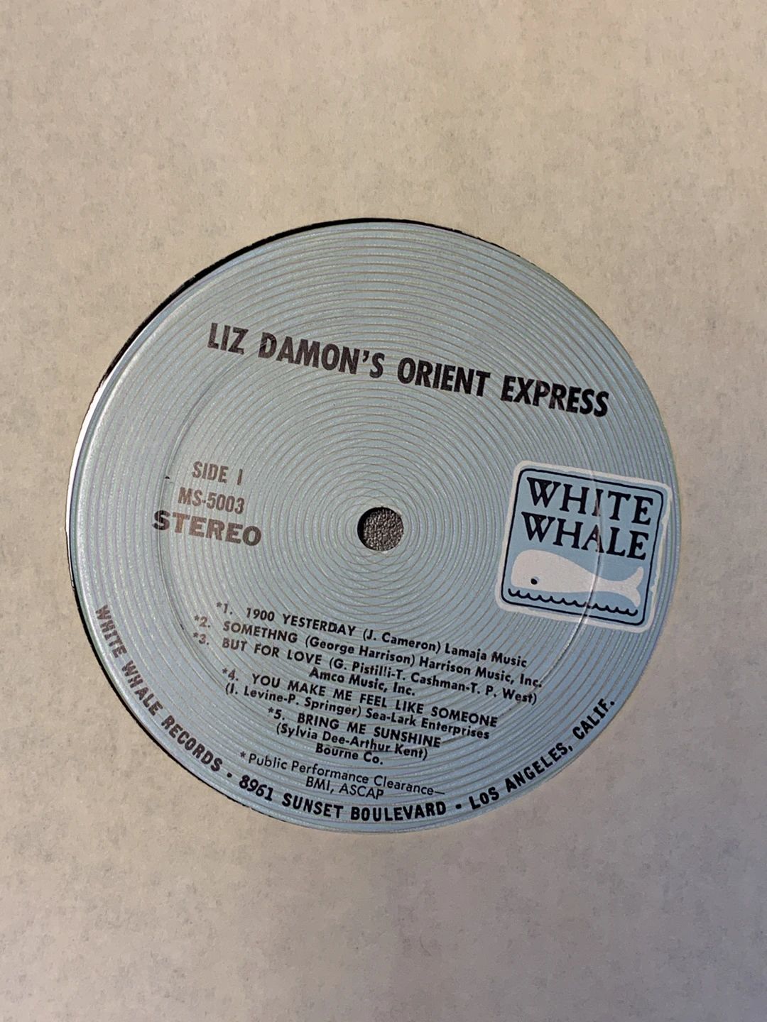 Liz Damon's Orient Express – Liz Damon's Orient Express (1970, White Whale)