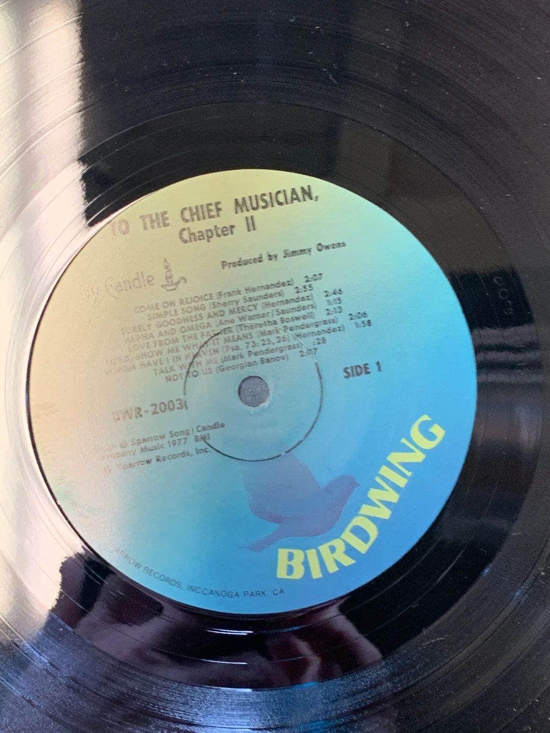 Candle (3) – To The Chief Musician, Chapter II (1977, Birdwing Records)