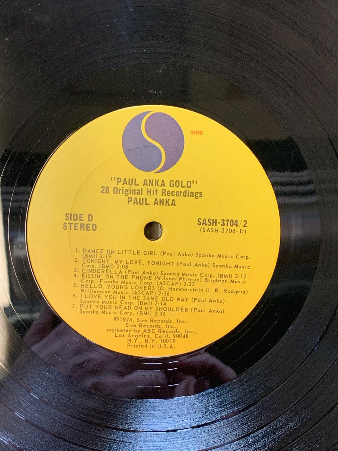 Paul Anka – Paul Anka Gold (1974, Sire)