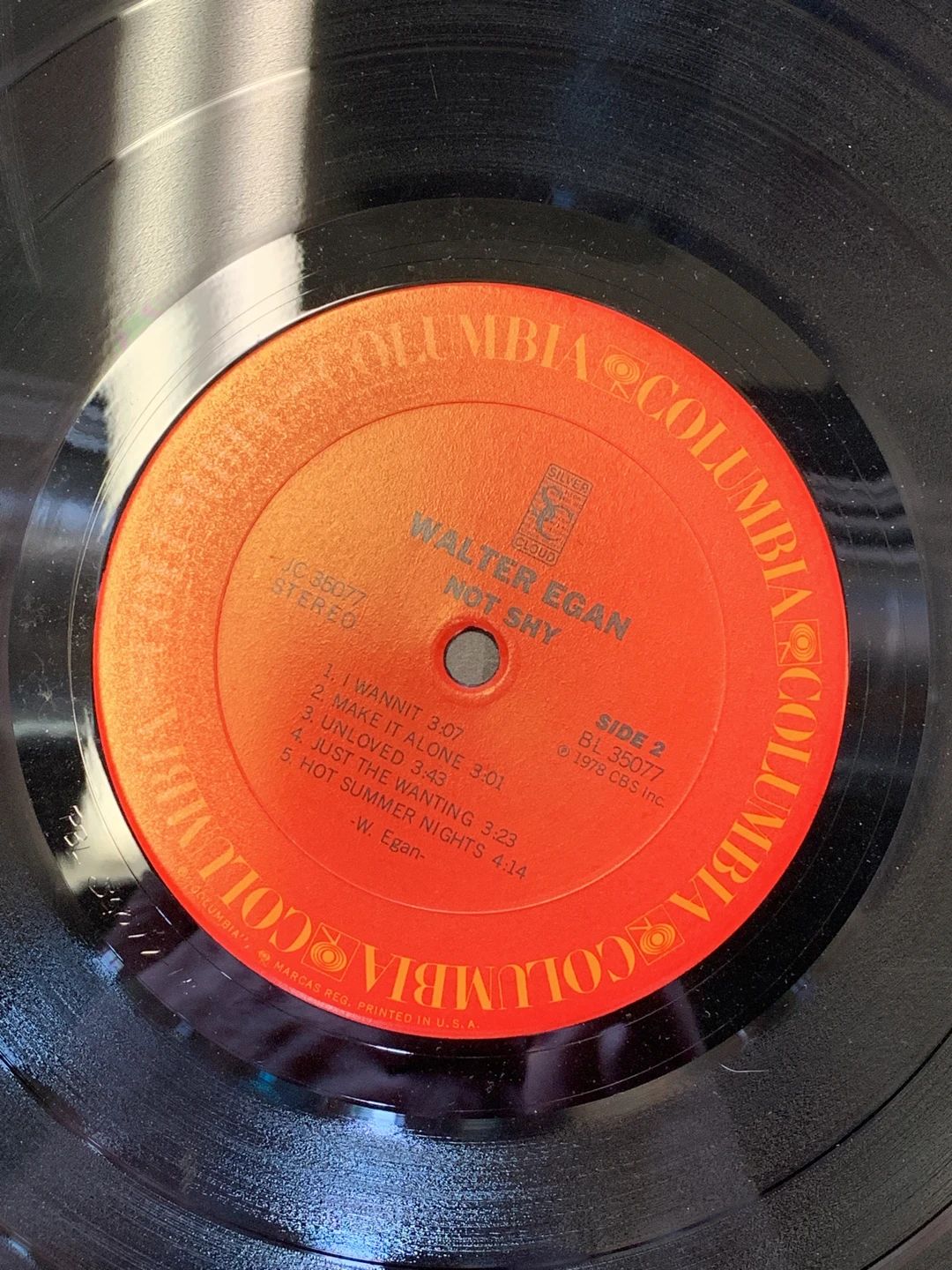 Walter Egan – Not Shy (1978, Columbia)
