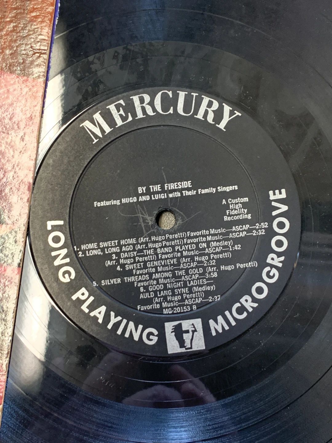 Hugo And Luigi With Their Family Singers – By The Fireside (1959, Mercury Wing)