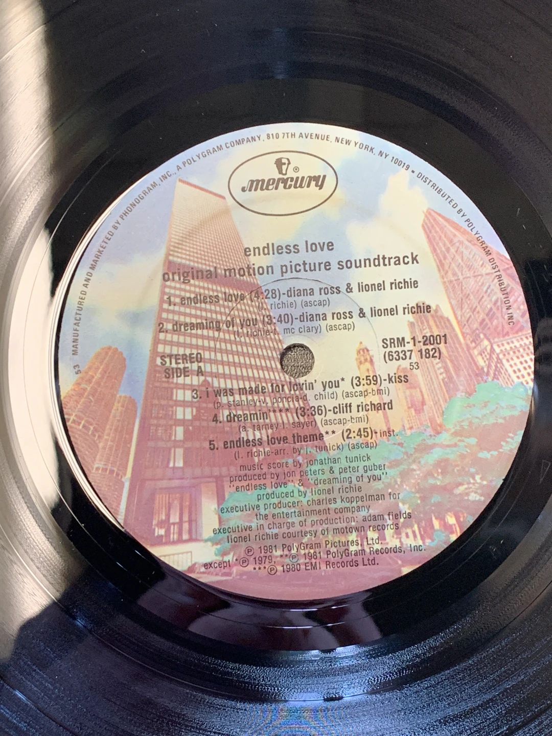 Various – Endless Love Original Motion Picture Soundtrack (1981, Mercury)