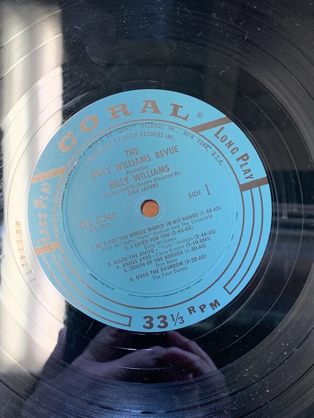 Billy Williams Revue|Billy Williams (5), The – The Billy Williams Revue Featuring Billy Williams (1960, Coral)