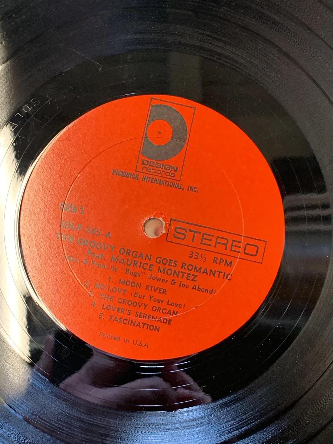 Maurice Montez – The Groovy Organ Goes Romantic (1966, Design Records (2))