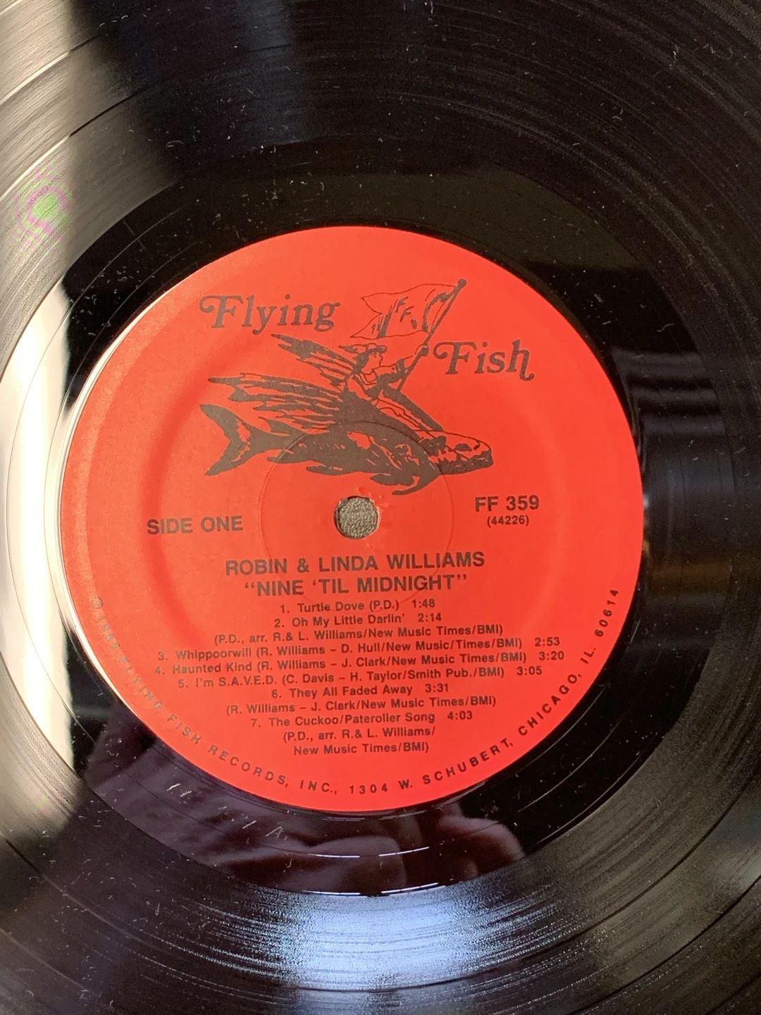 Robin & Linda Williams – Nine 'Til Midnight (1985, Flying Fish (2))