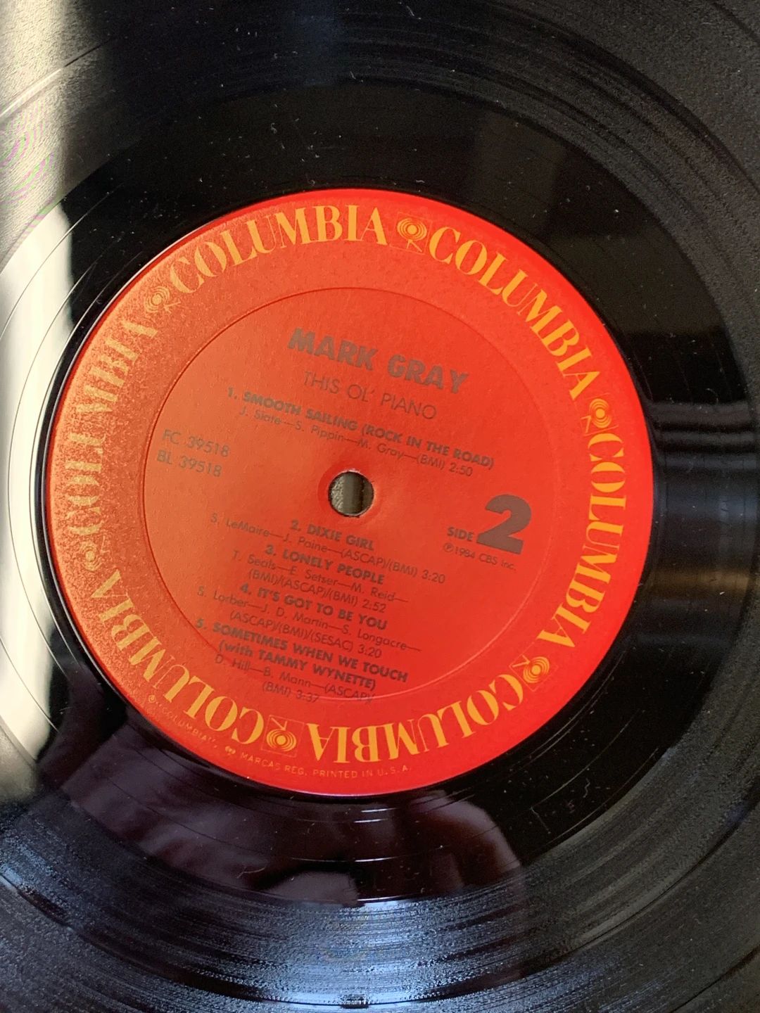 Mark Gray (4) – This Ol' Piano (1984, Columbia)