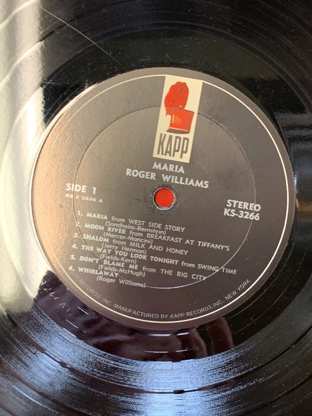Roger Williams (2) – Maria (1962, Kapp Records)