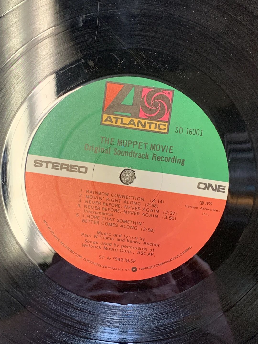 Muppets, The – The Muppet Movie - Original Soundtrack Recording (1979, Atlantic)