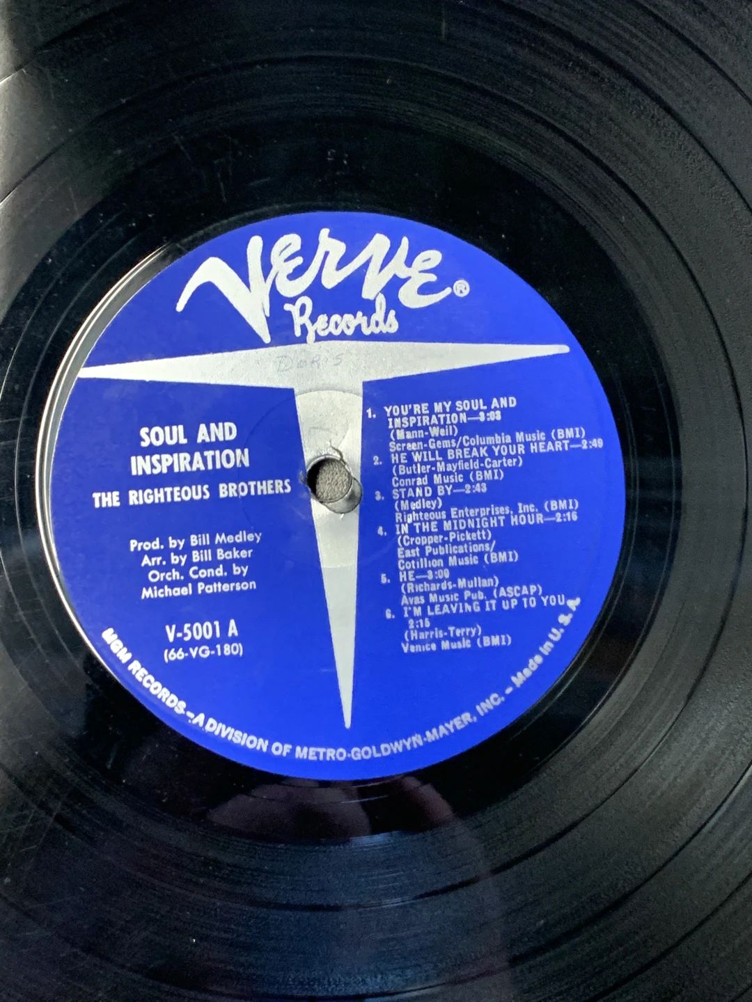 Righteous Brothers, The – Soul & Inspiration (1966, Verve Records)